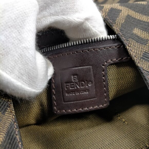 Fendi Hand Bag Brown Canvas 614-082325 - Picture 14 of 14